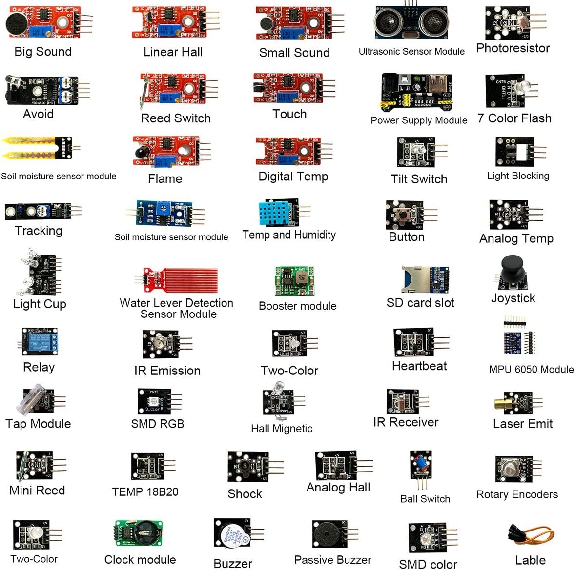 45 in 1 Sensors Modules 16 Kin - Arduino Sensor Kit 37 Modules Starter 评论和价格