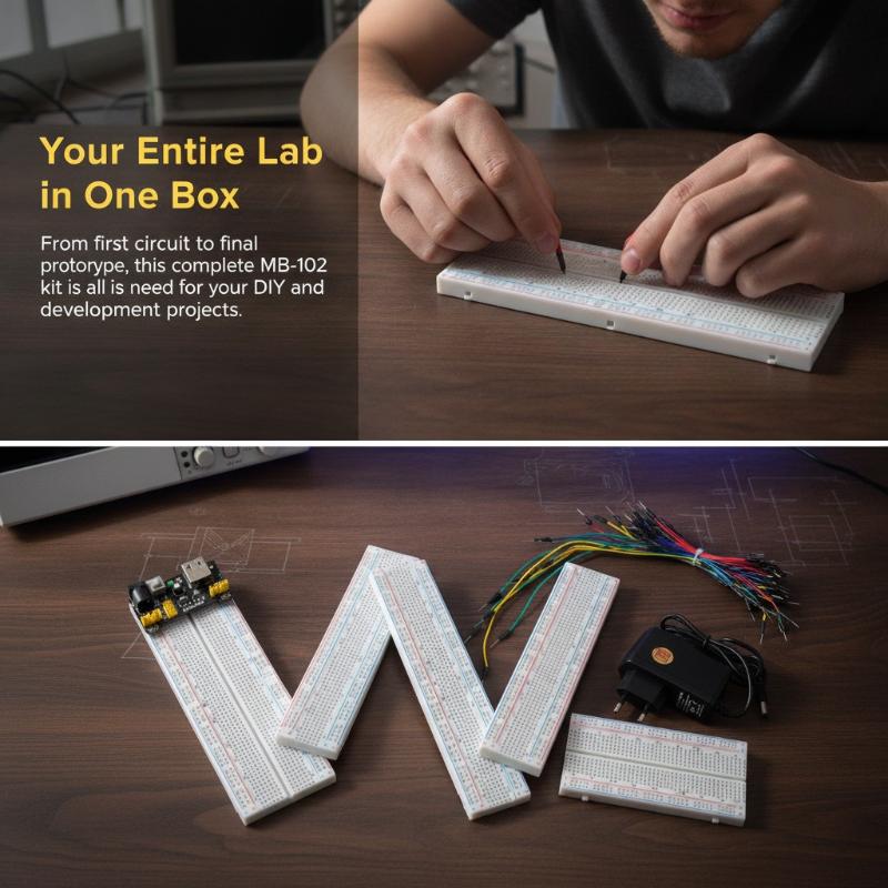 MB-102 Breadboard Kit with Jum - Breadboard Jumper Wires Power Supply Kit 评论和价格