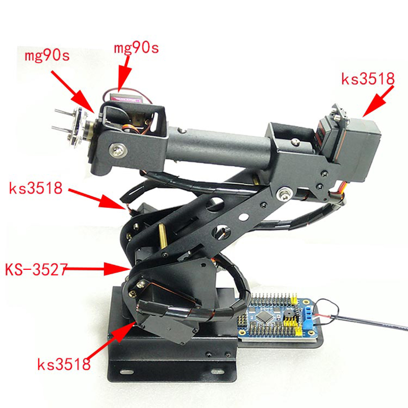 6 DOF Robot Arm ABB Industrial - Programmable Robotic Arm Kit Arduino 评论和价格