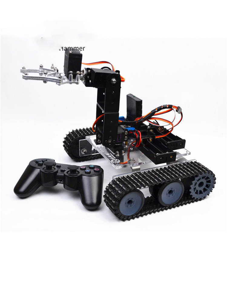 4 Dof Robotic Arm with RC Tank - Programmable Robotic Arm Kit Arduino 评论和价格