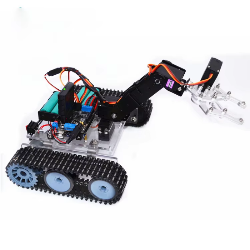 4 Dof Robotic Arm with RC Tank - Programmable Robotic Arm Kit Arduino 评论和价格